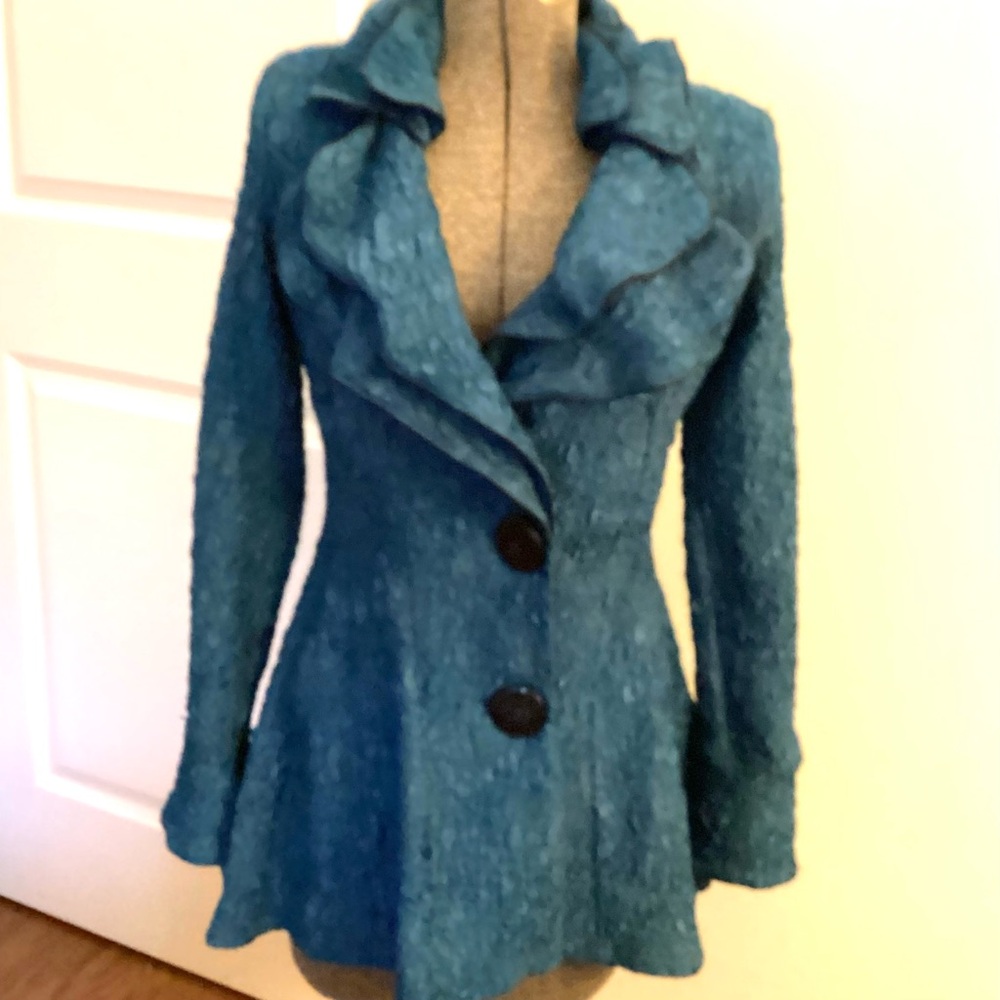 DESIGN TODAYS FABULOUS fit n flare tunic jacket. Sz S NWT $350 - Picture 8 of 8